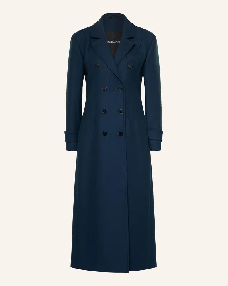 Patrizia Pepe Wollmantel blau Dunkelblau