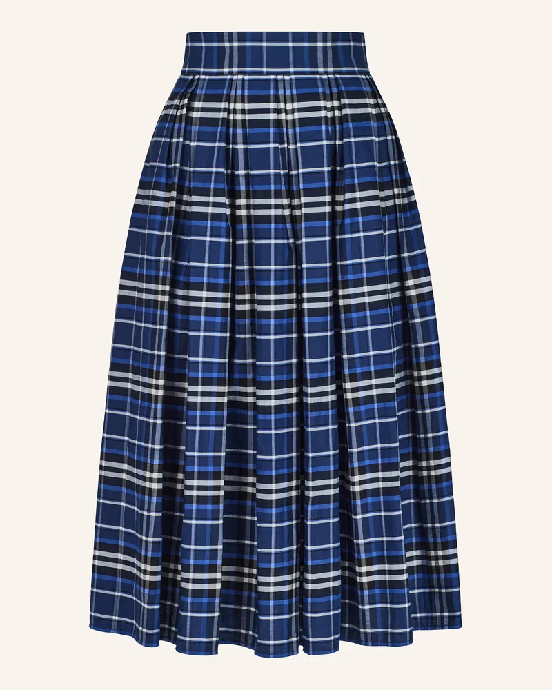 Helene Galwas Ausgestellter Midirock blau Blau