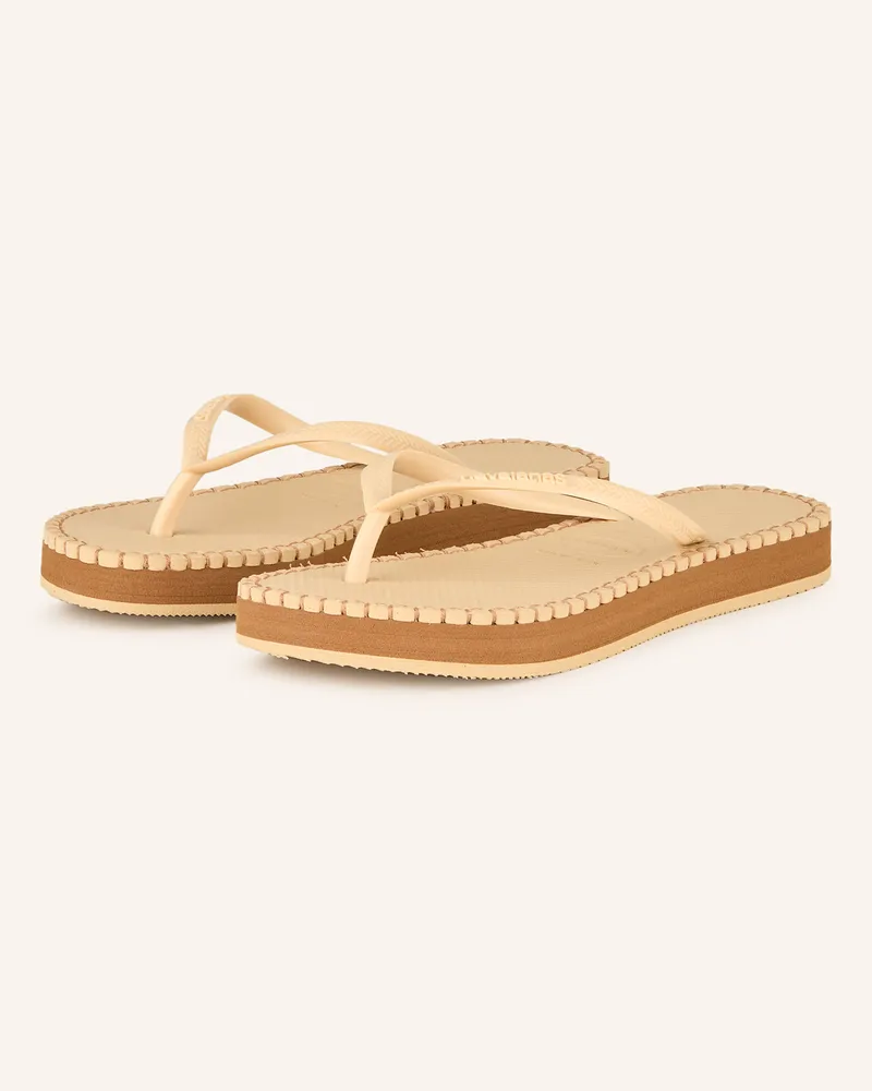 Havaianas Zehentrenner FLATFORM LOOP Nude