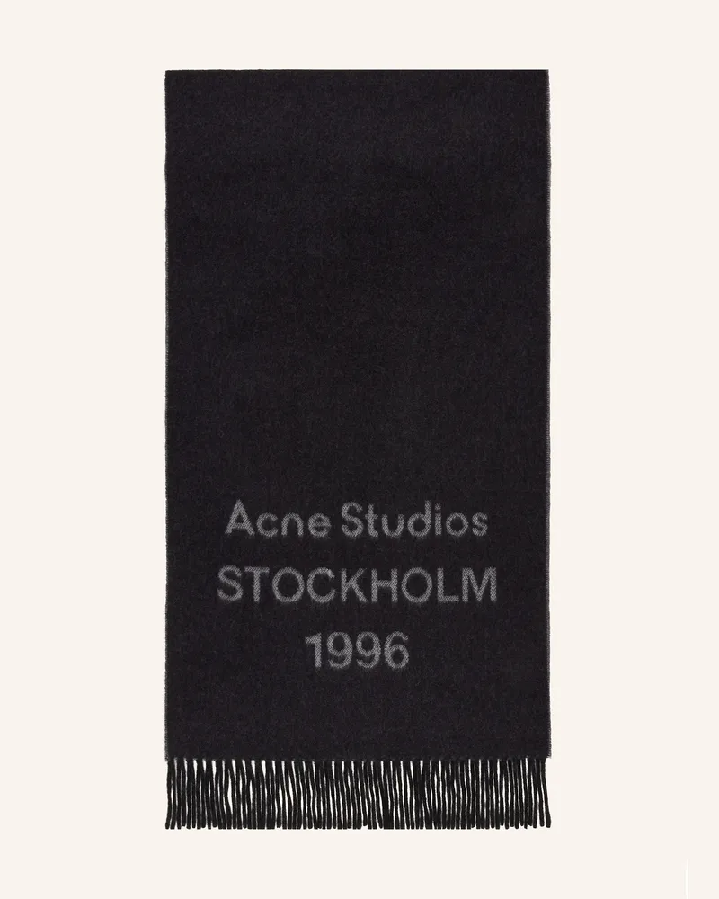 Acne Studios Schal schwarz Schwarz