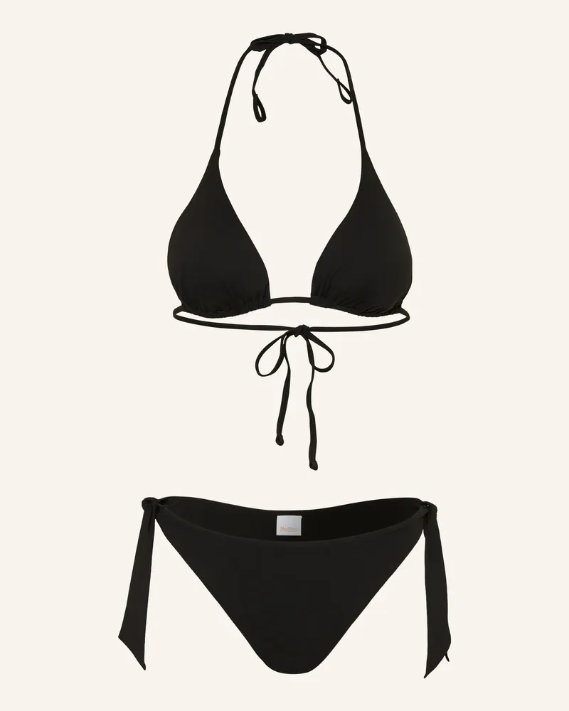 Max Mara Triangel-Bikini Baby schwarz Schwarz