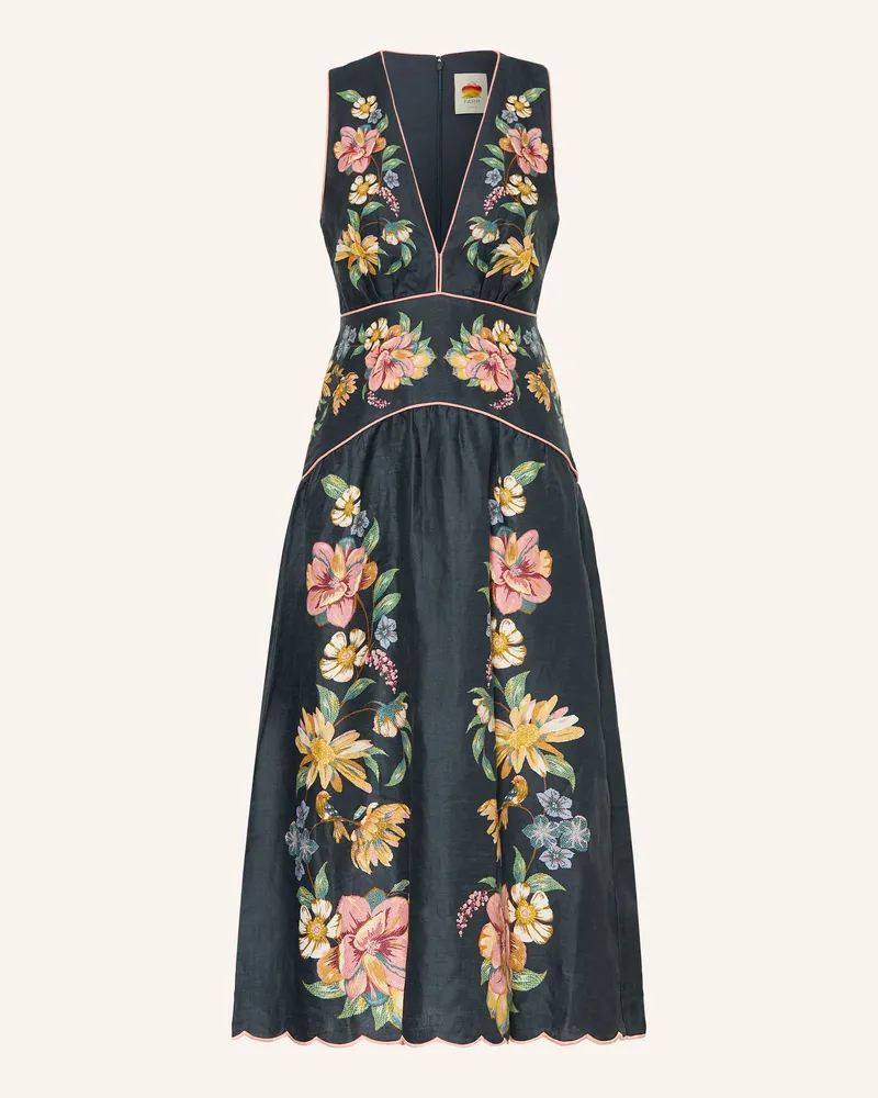 FARM Rio Leinenkleid MAIRA Dunkelblau