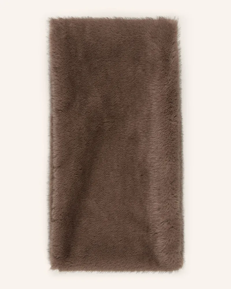 Luisa Cerano Loop-Schal Aus Kunstfell grau Taupe