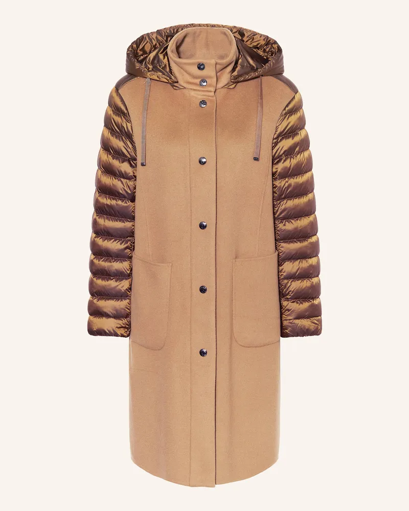 Bogner Daunenmantel ISY-D5 im Materialmix Braun
