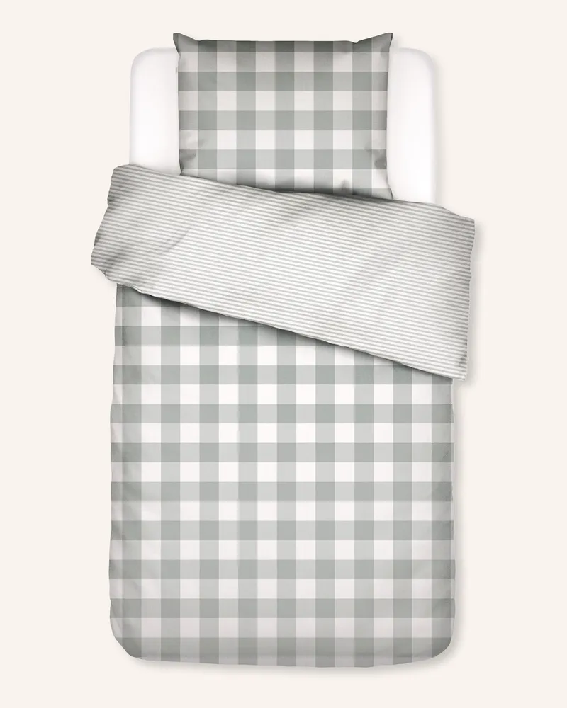 Essenza Bettwäsche Chess gruen Grün