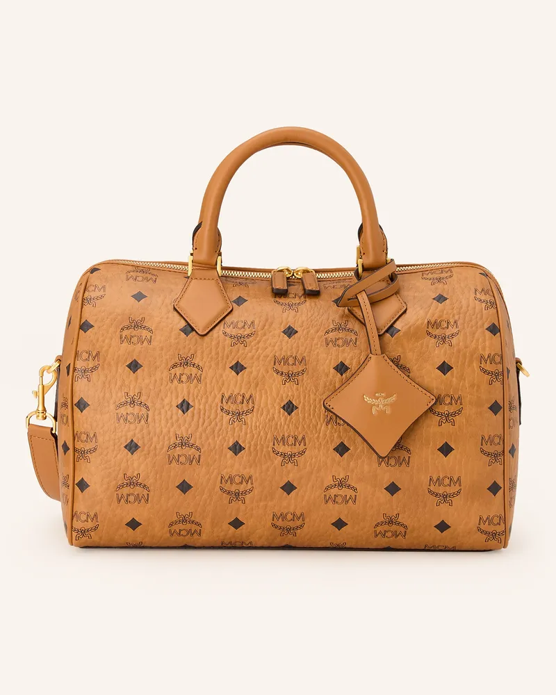 MCM Handtasche ELLA BOSTON MEDIUM Cognac