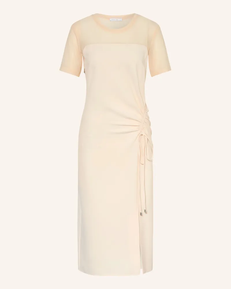 Patrizia Pepe Kleid Im Materialmix beige Ecru