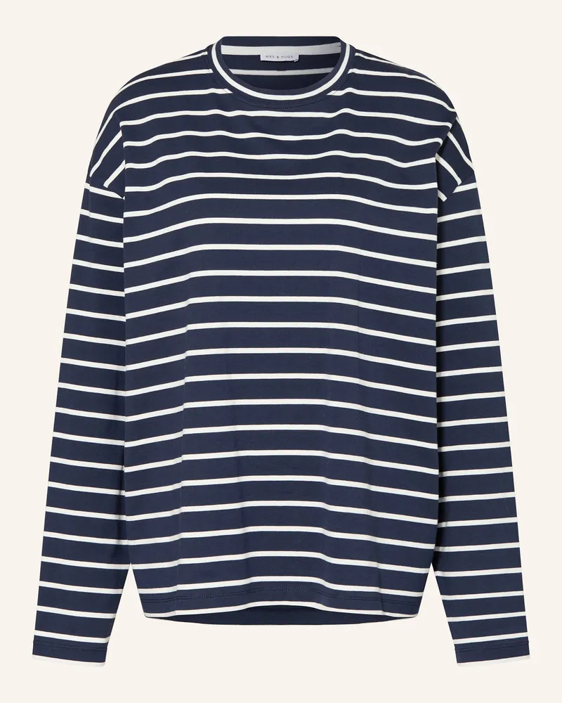 Mrs & HUGS Longsleeve Dunkelblau