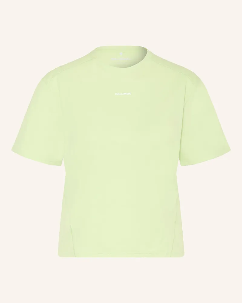 Salomon Laufshirt TRACKLINE Hellgrün
