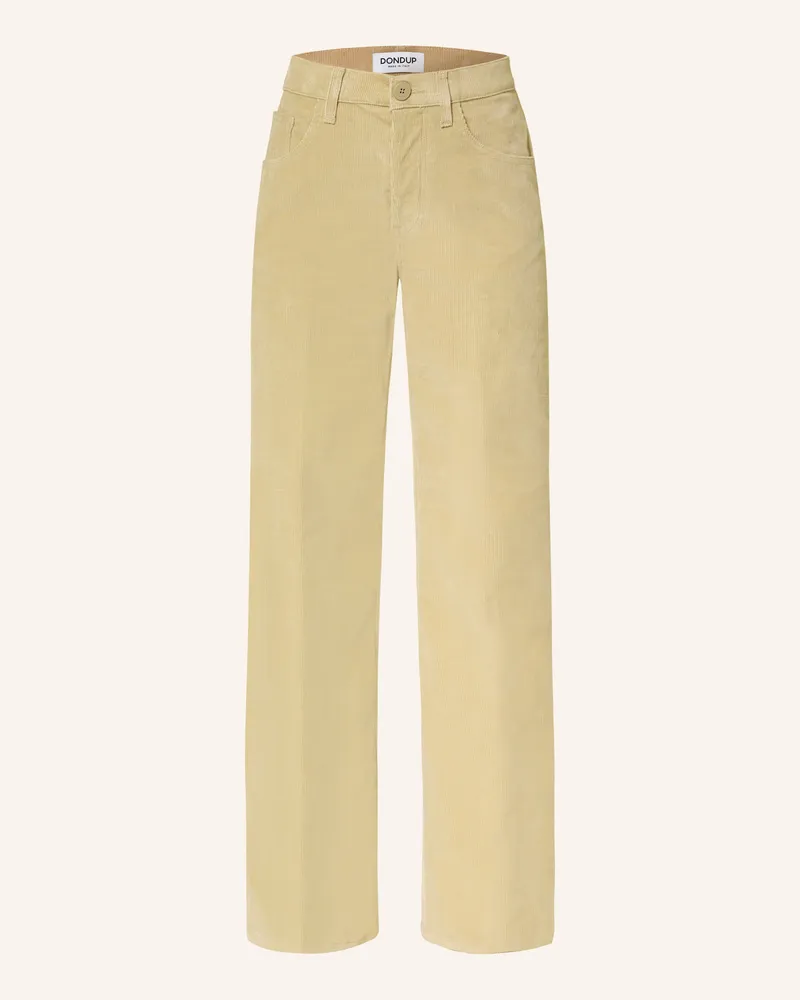 Dondup Cordhose JAQUELINE Hellgelb