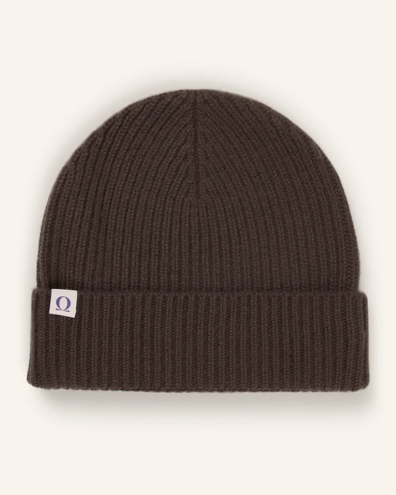 Puschoen Cashmere-Mütze braun Dunkelbraun