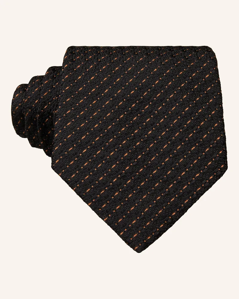 Ermenegildo Zegna Krawatte Schwarz