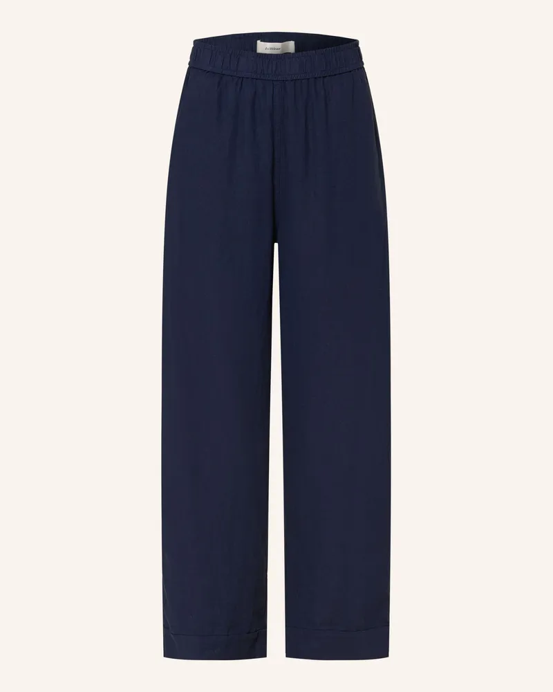 InWear 7/8-Hose Rimoneiw Mit Leinen blau Dunkelblau