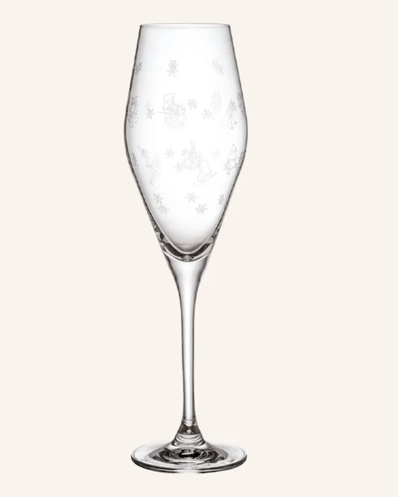 Villeroy & Boch Sekt-/Champagnerglas, 2 Stück Toy's Delight transparent Weiss