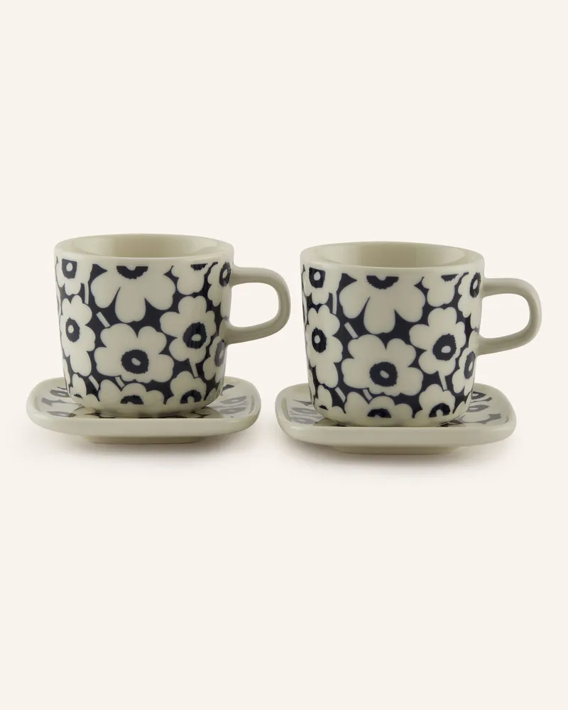 Marimekko 4-tlg. Geschirr-Set OIVA /PIKKUINEN UNIKKO Creme