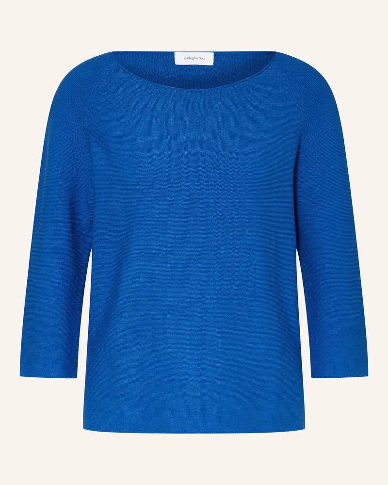 Darling Harbour Pullover mit 3/4-Arm Azur