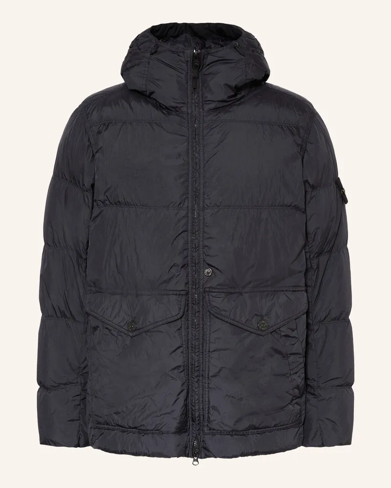 Stone Island Daunenjacke blau Dunkelblau