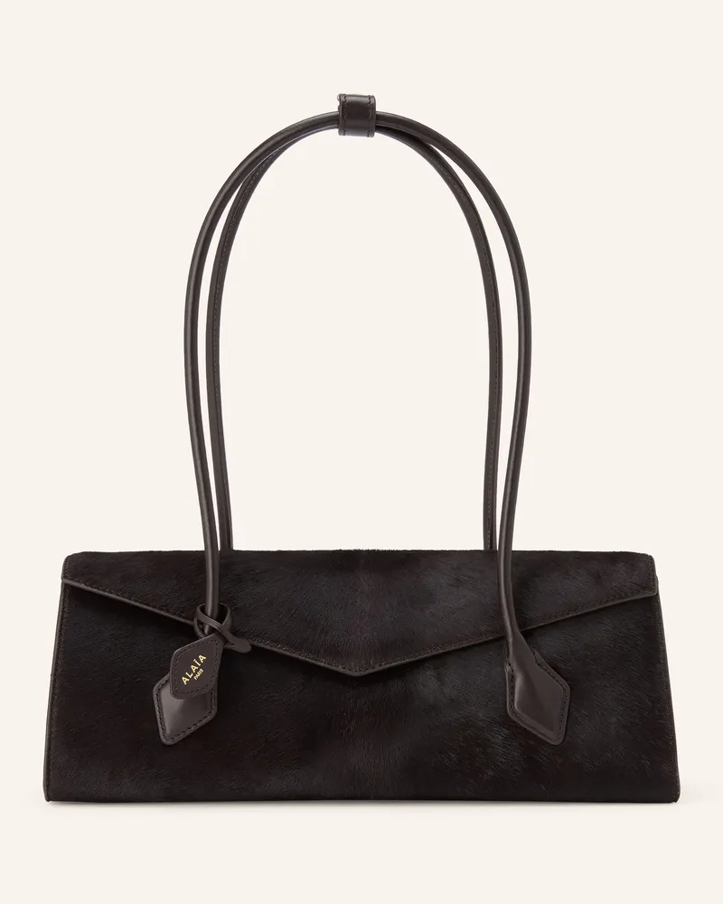 Alaïa Schultertasche Le Teckel Medium braun Dunkelbraun