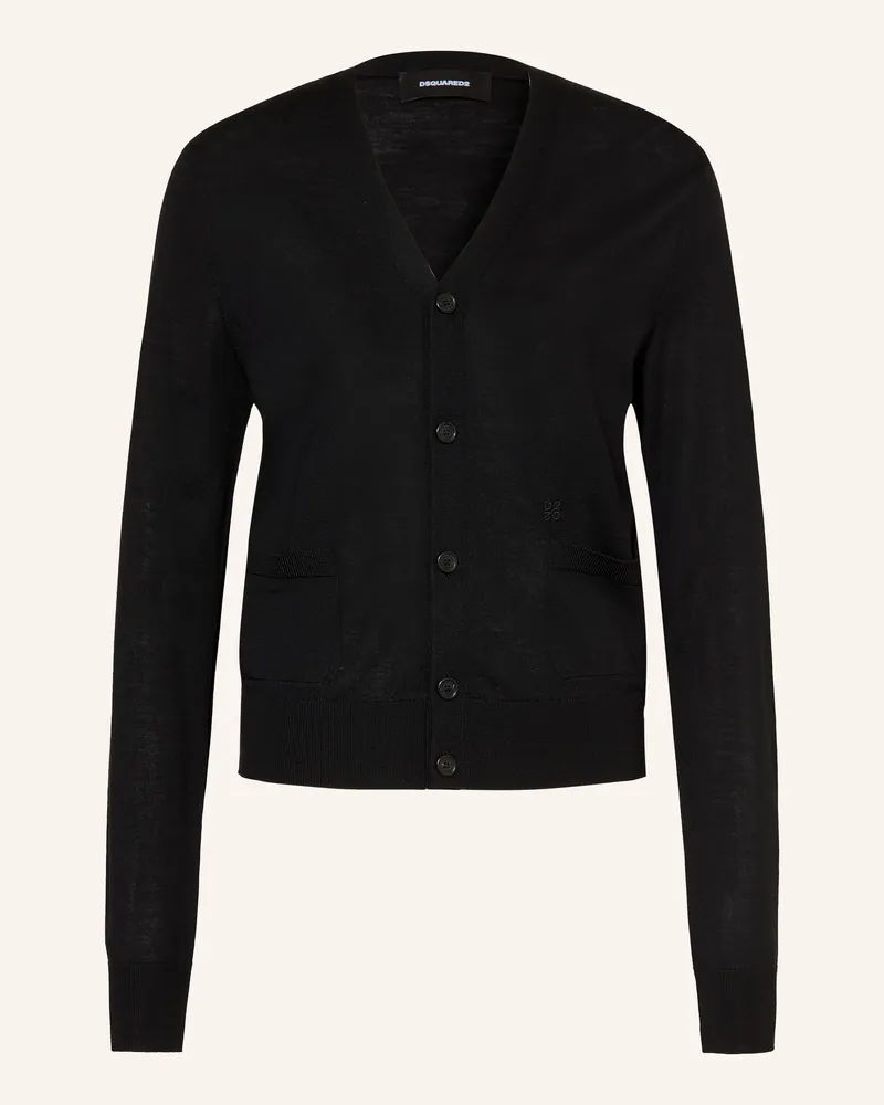 Dsquared2 Strickjacke schwarz Schwarz