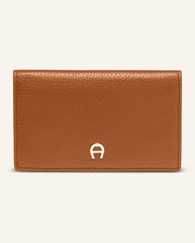 Aigner Geldbörse Delia braun Cognac