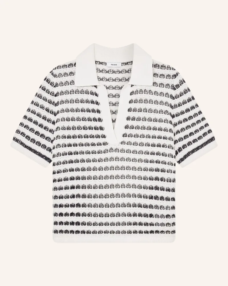 Reiss Strick-Poloshirt Gemma blau Dunkelblau