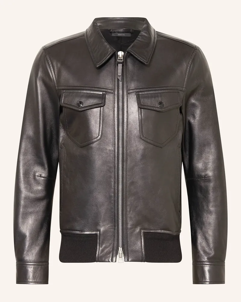 Tom Ford Lederjacke Schwarz