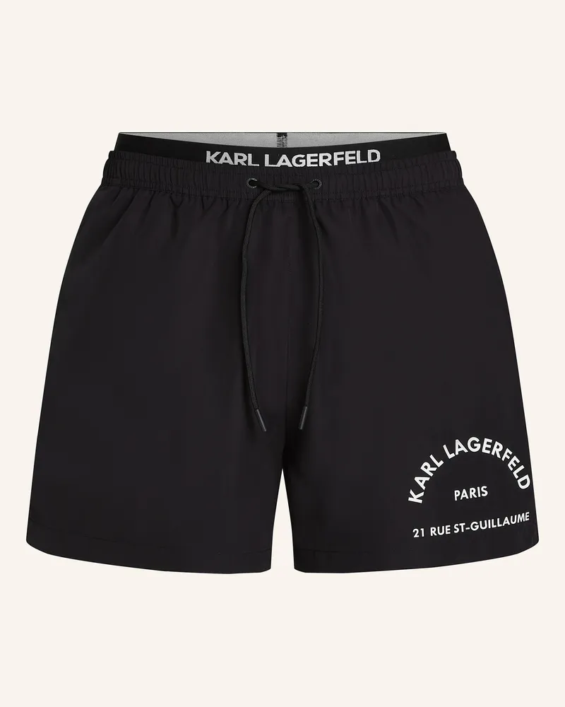 Karl Lagerfeld Badeshorts Schwarz