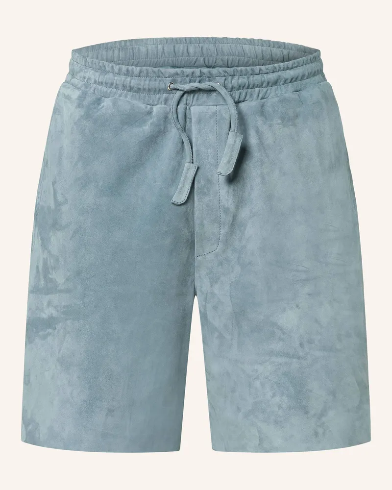 Arma Ledershorts Pacific blau Blaugrau