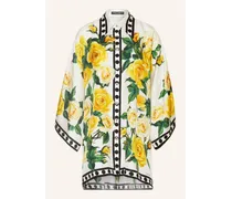 Dolce & Gabbana Oversized-Hemdbluse aus Seide Gelb