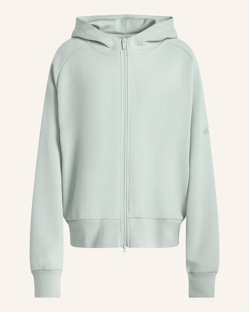 adidas Sweatjacke Soft Lux gruen Türkis