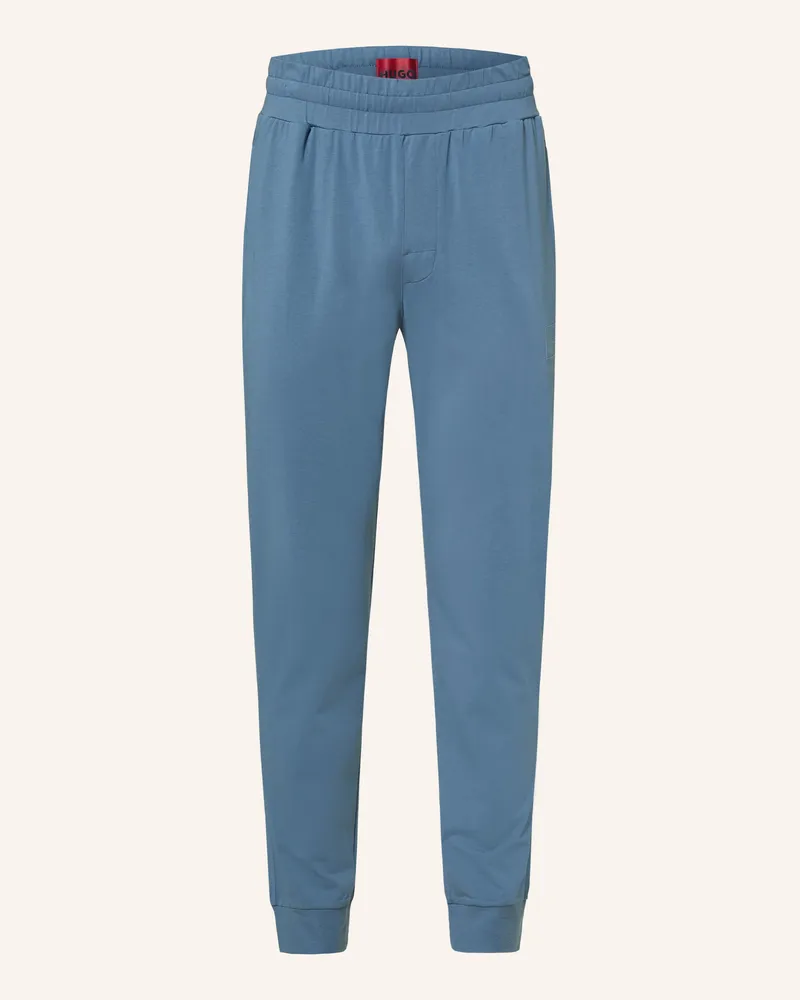HUGO BOSS Schlafhose Laze blau Hellblau