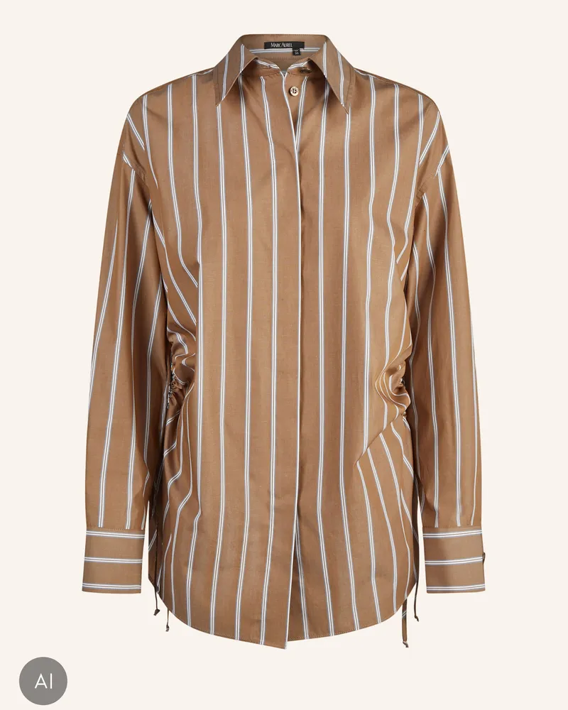 MARC AUREL Hemd braun Beige