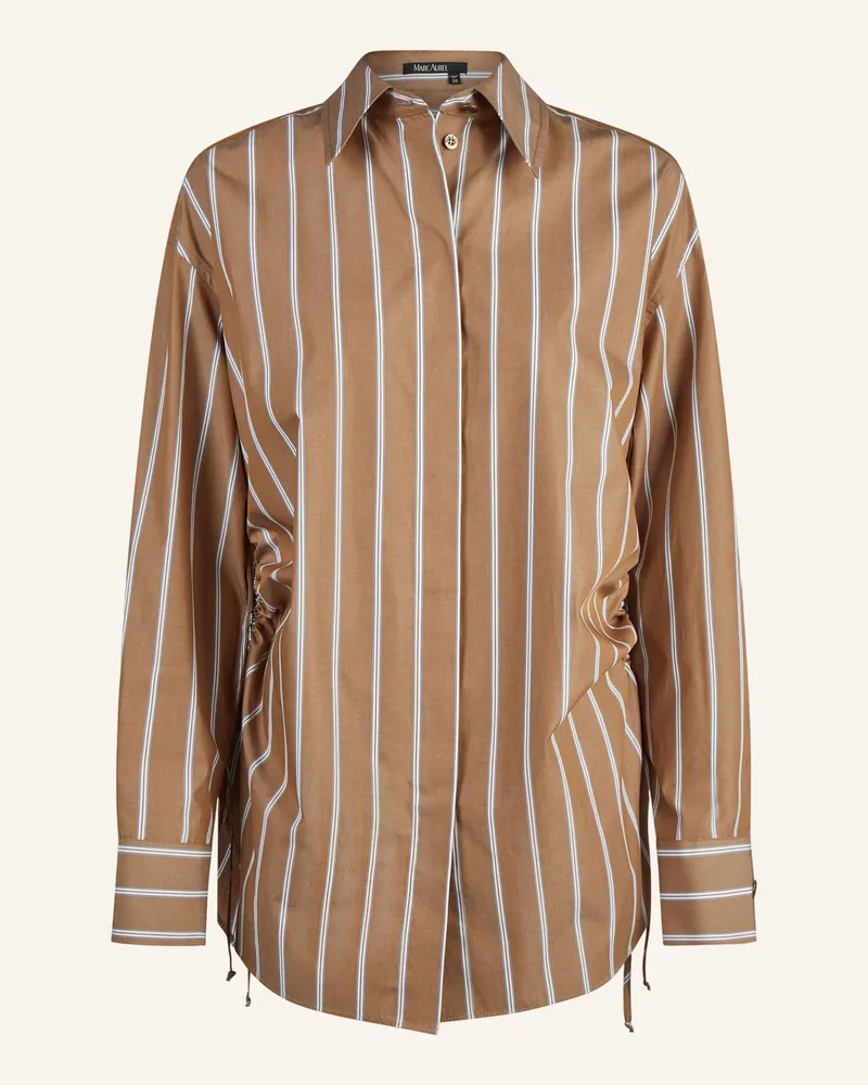 MARC AUREL Hemd braun Beige