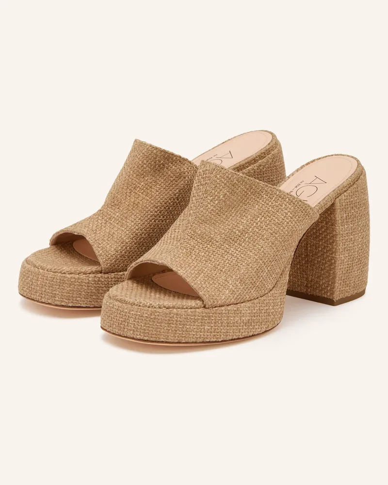 Attilio Giusti Leombruni Plateau-Mules Clio beige Hellbraun
