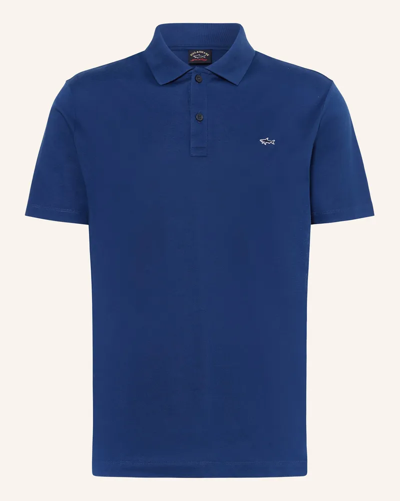 Paul & Shark Piqué-Poloshirt Dunkelblau