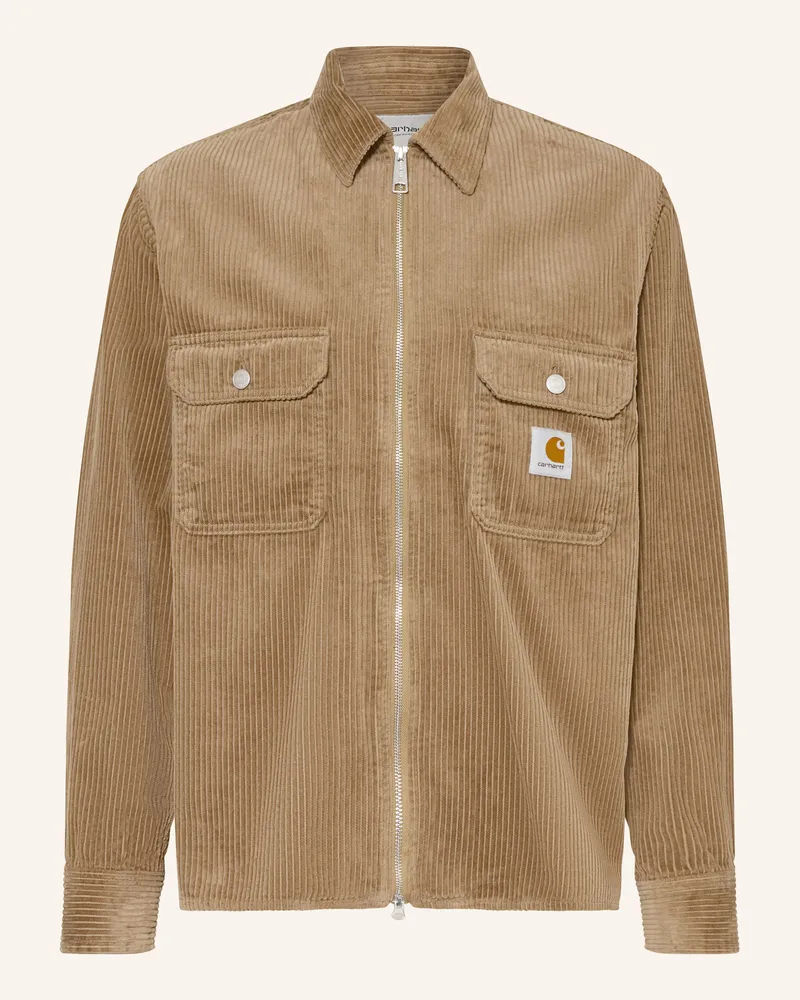 Carhartt WIP Cord-Overjacket Reynold beige Hellbraun