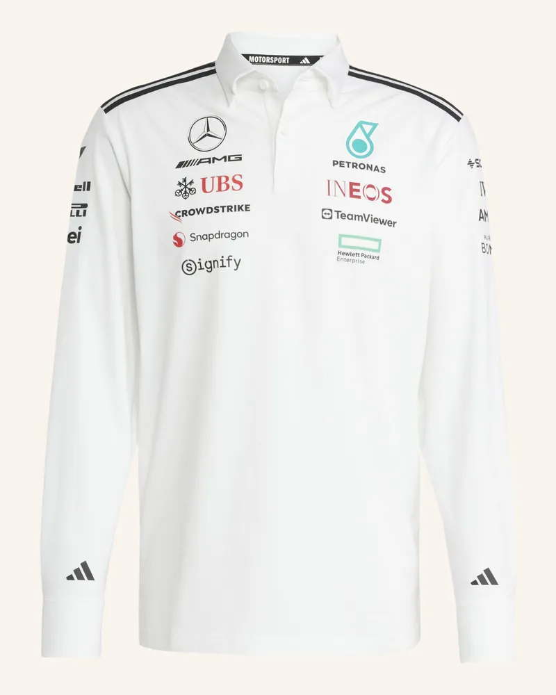 adidas MERCEDES - AMG PETRONAS FORMULA ONE TEAM POLOSHIRT Weiss