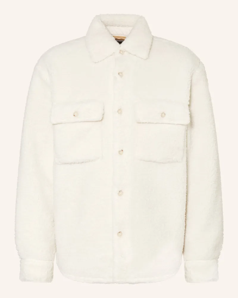 HUGO BOSS Teddyfell-Overjacket OWEN Weiss