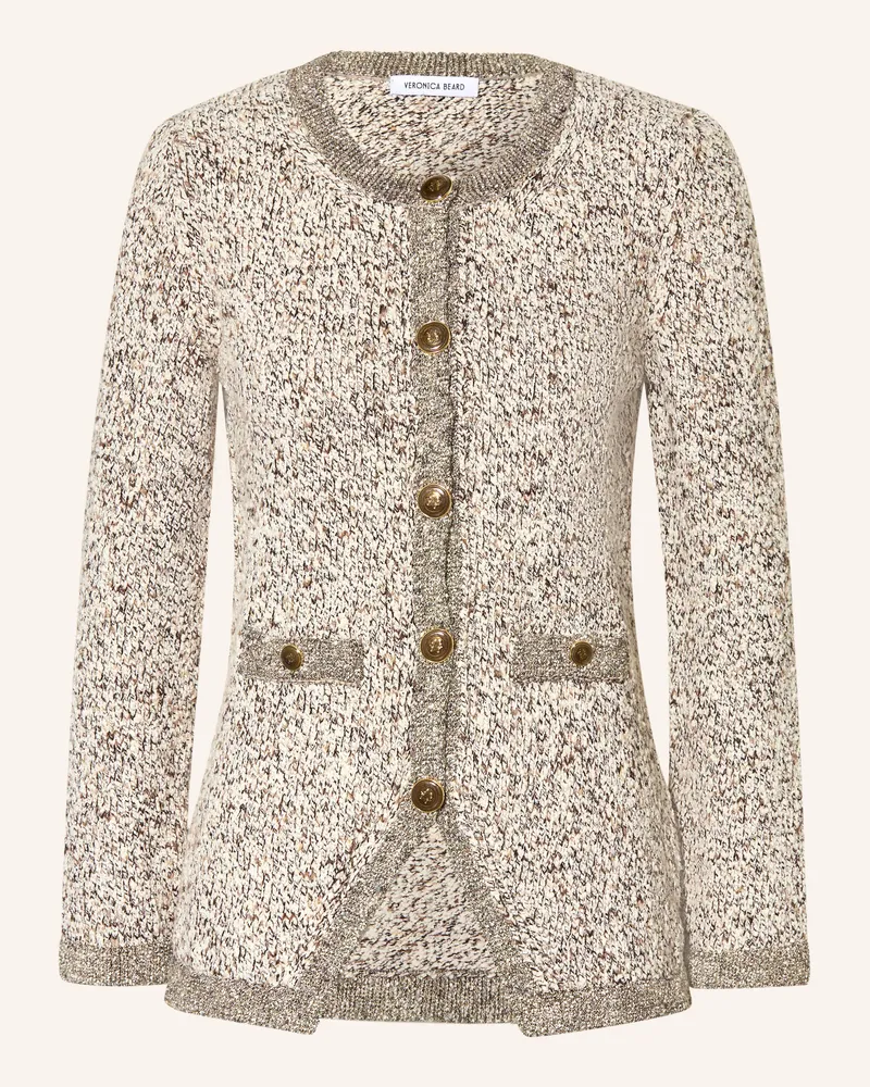 Veronica Beard Strickjacke Rexton Aus Bouclé Mit Glitzergarn beige Beige