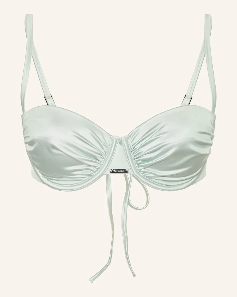 Calvin Klein Bügel-Bikini-Top Ck Shine grau Hellblau