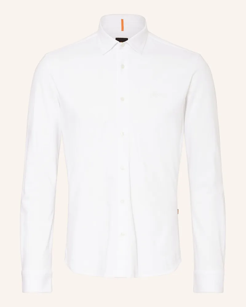 HUGO BOSS Hemd Slim Fit weiss Weiss