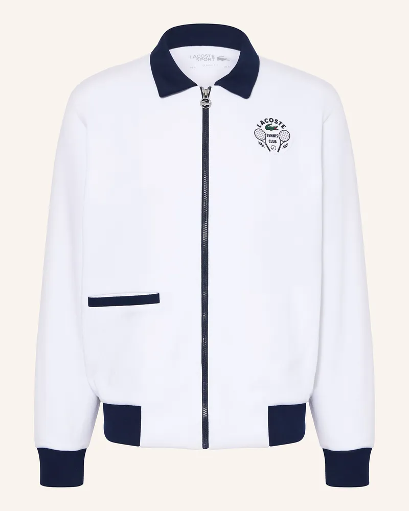 Lacoste Trainingsjacke HERITAGE Weiss