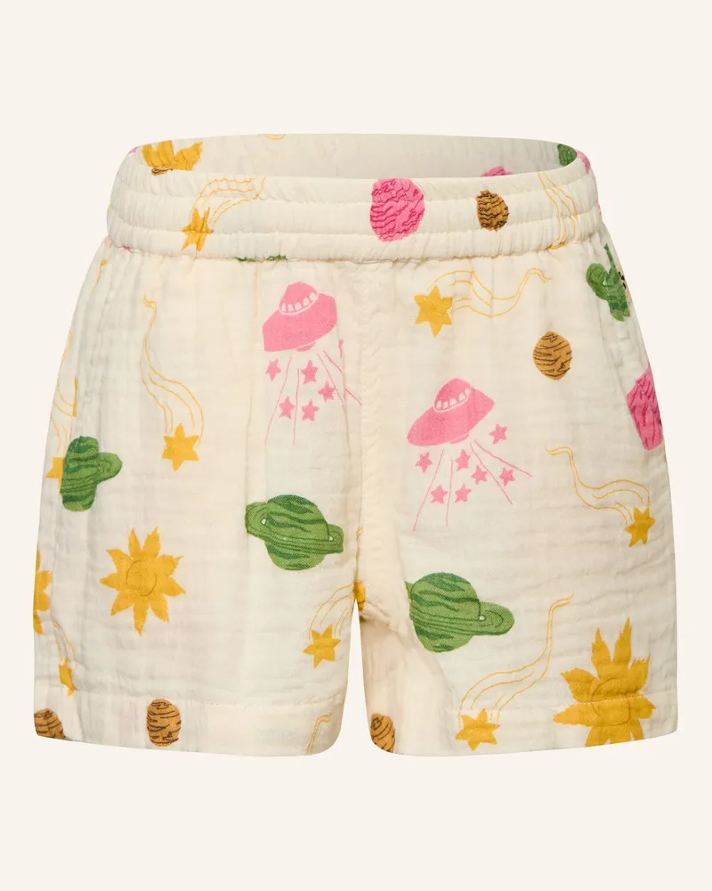 Mini Rodini Musselinshorts weiss Beige