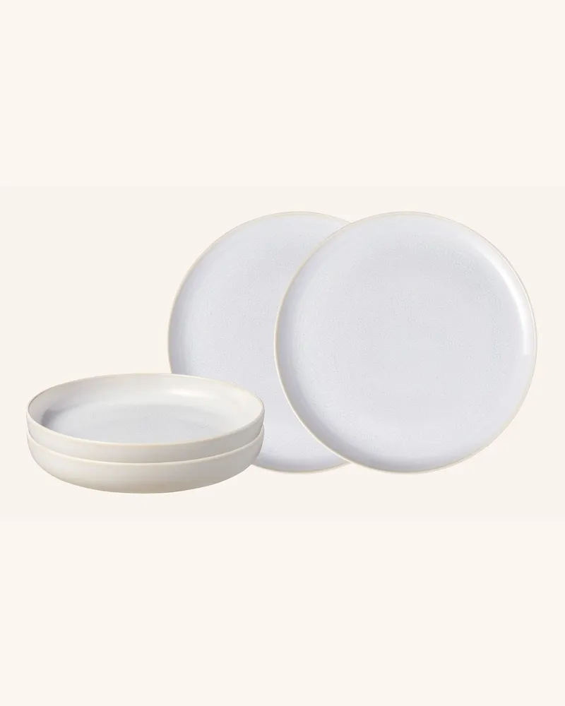 Villeroy & Boch Tafelset 4tlg. Crafted Cotton weiss Weiss