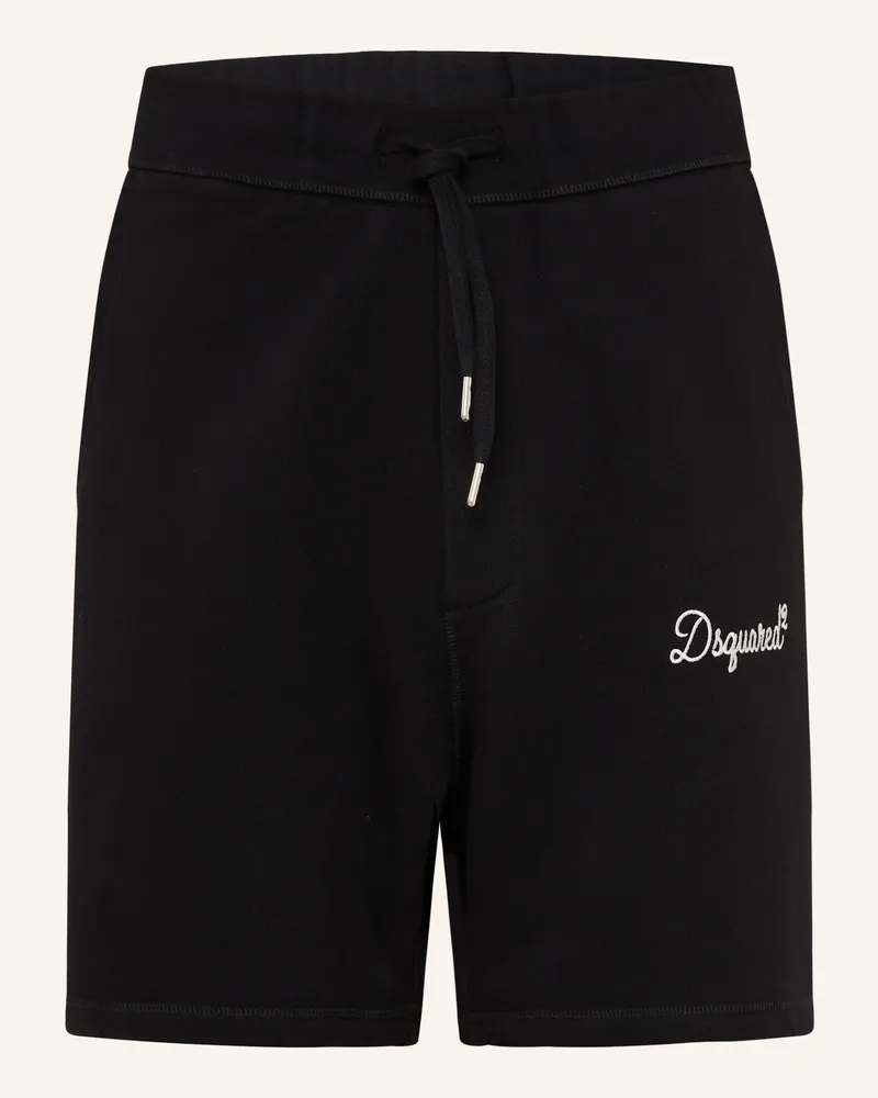 Dsquared2 Sweatshorts schwarz Schwarz