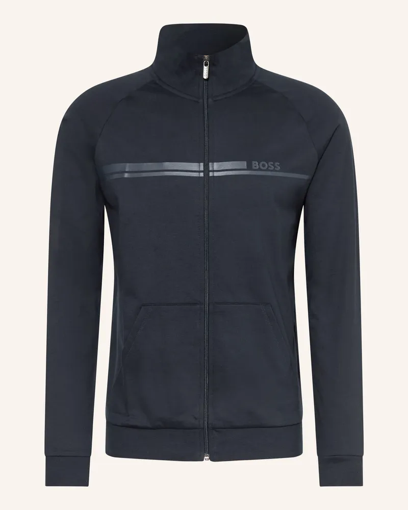 HUGO BOSS Lounge-Sweatjacke Authentic blau Dunkelblau