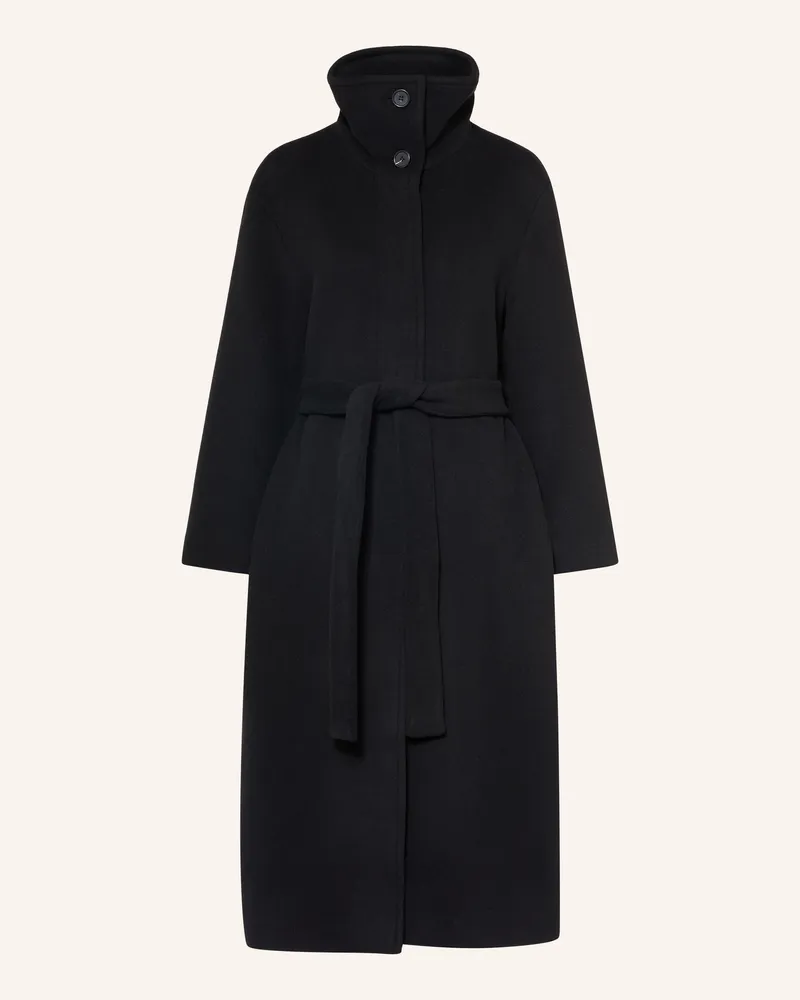 Arket Wollmantel schwarz Schwarz