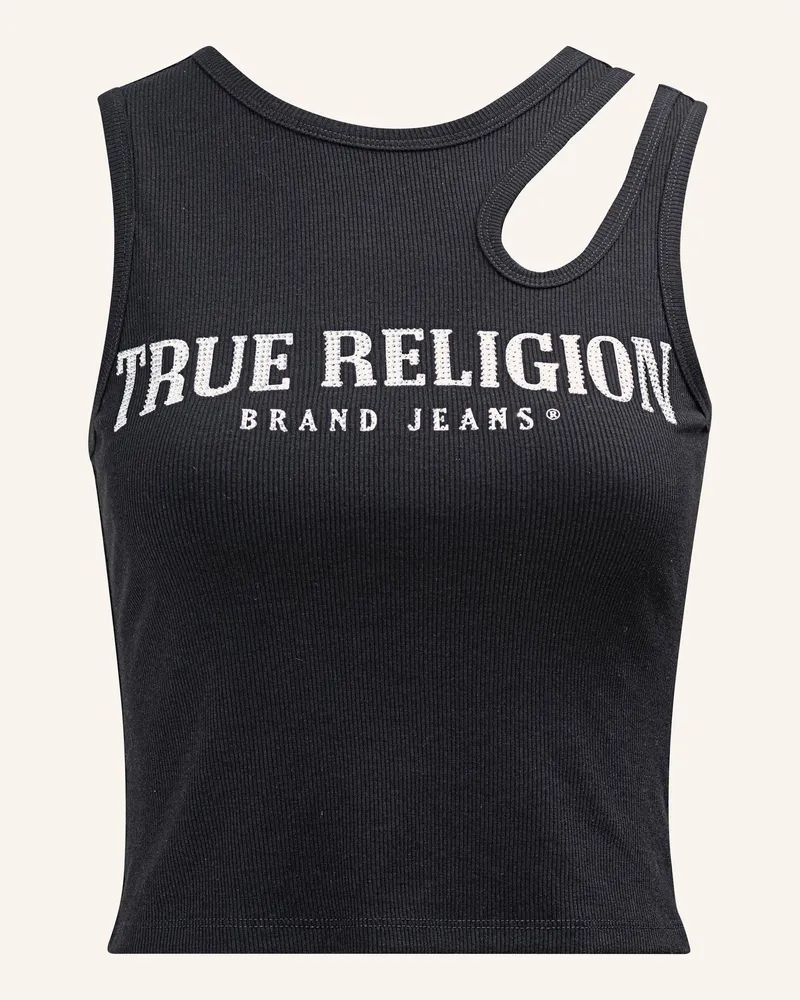True Religion Top Cut Out schwarz Schwarz