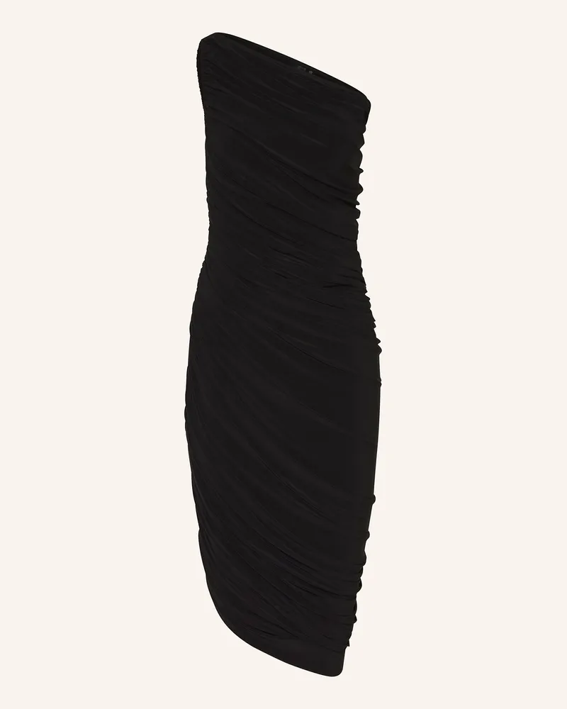 Norma Kamali One-Shoulder-Kleid DIANA aus Jersey Schwarz