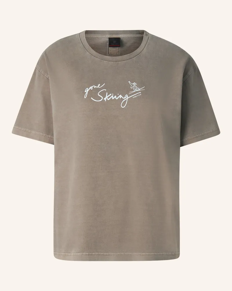 Bogner Fire & Ice Baumwoll-T-Shirt Cara beige Taupe